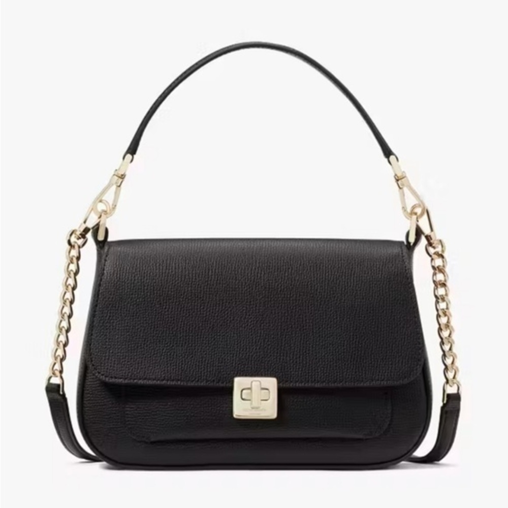 Kate Spade Phoebe Small Flap Crossbody, Black